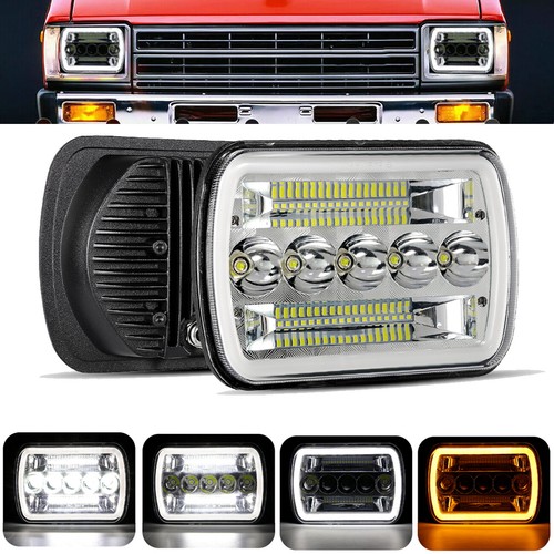 For Dodge Ram W150 W250 W350 D150 D250 D350 7x6" LED Headlight Hi/Lo Beam DRL - Picture 2 of 12