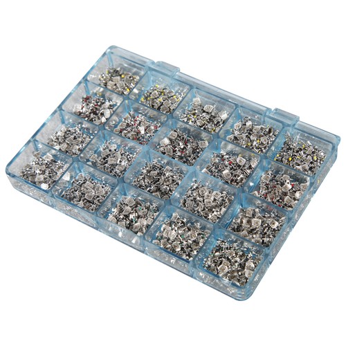 1000 Stück Dental Metall Kieferorthopädische Brackets Klammer MINI 022 345 Haken Roth / MBT mx - Bild 55 von 67
