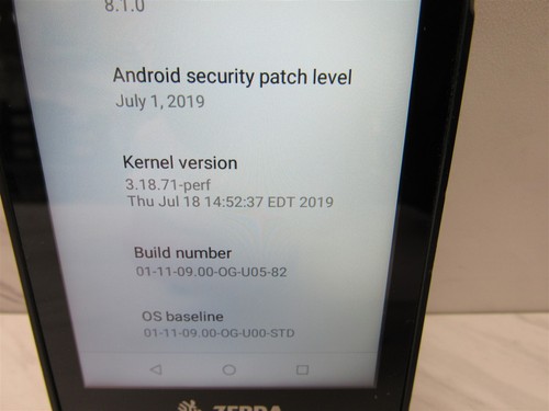 ZEBRA TC200J-10C112US REV A MOBILE SCANNER w/ Battery! TESTED! Android 8.1.0! - Picture 14 of 15