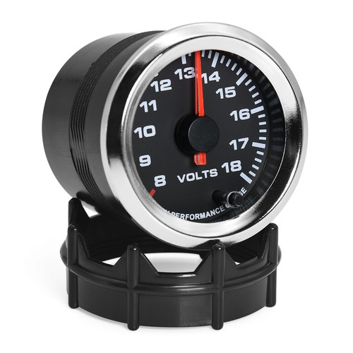 52MM Universal Volt meter Car Gauge 8-18 volts voltage Meter 7 Color Backlight - Picture 6 of 13
