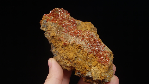 WULFENITE red crystals & big specimen !!! -- CHINA - Kuruktag Mountains /pk882 - Video 1 of 1