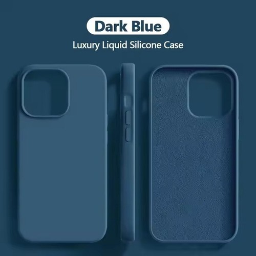 For iPhone 11 12 13 14 15 Pro Max Shockproof Liquid Silicone Solid Case Cover - Picture 12 of 17