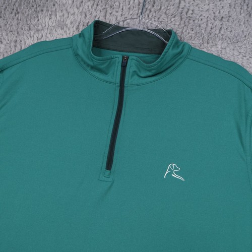 Rhoback 1/4 Zip Pullover Herren Large Grün Performance Golf Stretch Quarter - Bild 2 von 23
