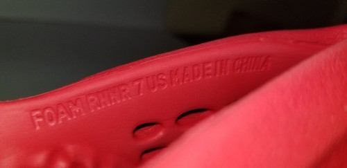 MISMATCHED Adidas Yeezy FOAM RNNR Runners Vermillion Red Größe L6-R7 LESEN - Bild 13 von 13