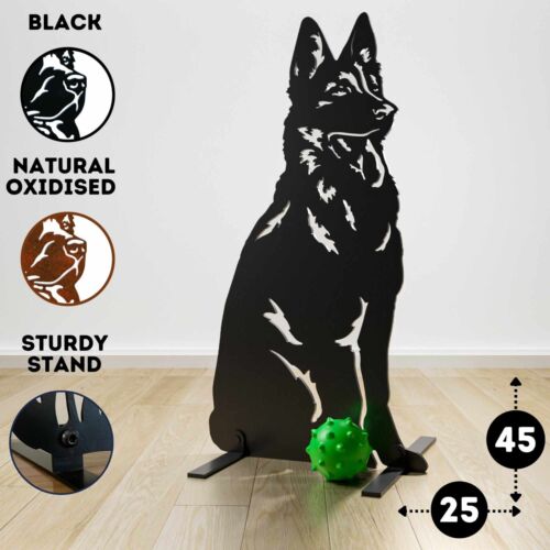 Deutscher Schäferhund Statue Geschenk Besitzer Sie Ihn Wohndeko Garten Ornamente Figur - Bild 25 von 44