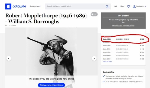 Robert Mapplethorpe - William S. Burroughs - Ergänzung zu RADAR Nr. 1 - Bild 4 von 4