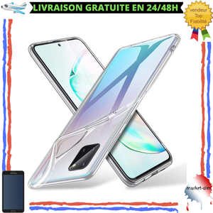 Coque Protection Samsung Galaxy Note 10 Lite Écran Caméra Transparent Silicone