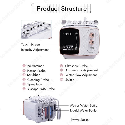 Multifunction Skin Peeling Microdermabrasion Peel Facial Care Beauty Machine SPA - Picture 17 of 18
