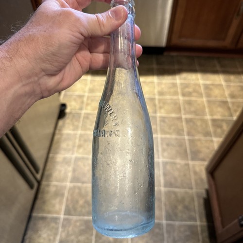 H. Roth Brewery Aqua Embossed Beer Bottle Monongahela Pennsylvania PA - Bild 6 von 12