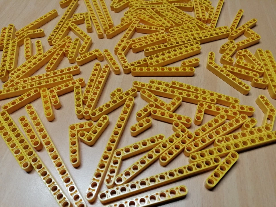 LEGO TECHNIC 100 Stück Liftarme / Lochstangen viele Farben / Konvolut Technik - Bild 3 von 4