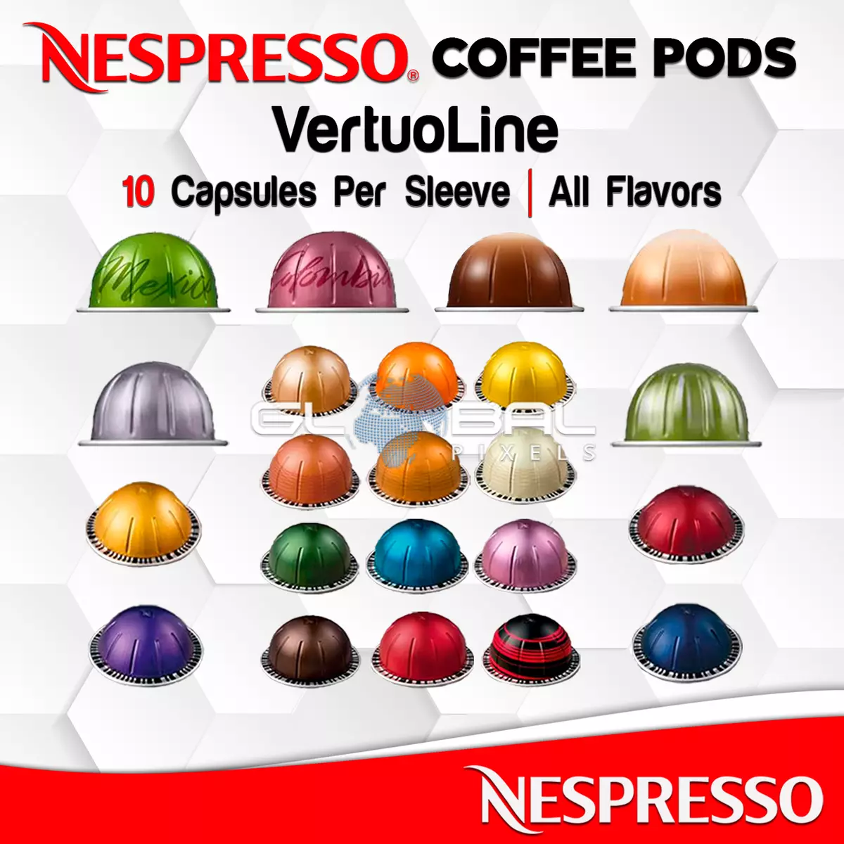 Starbucks For Nespresso 50 PODS 5 Sleeves Original Line Machine lot All  Flavors