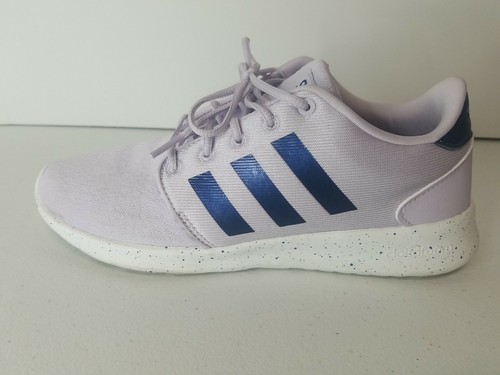 Adidas Women's Athletic Shoes Cloudfoam 8.5 HWI28Y001 Light Purple Metallic Blue - Picture 2 of 12