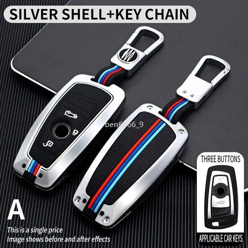 Galvanized Alloy Car Key Fob Case Cover For BMW 3 4 5 Series F20 F21 F30 F31 F25 - Picture 11 of 19