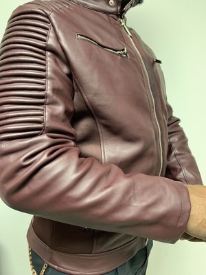 Wheat Tan Robert Phillipe Est 1988 Leather Biker Jacket - Robert Phillipe Leather Jacket Est 1988 Wheat Tan Robert Phillipe Est 1988 Leather Biker Jacket - Robert Phillipe Leather Jacket Est 1988