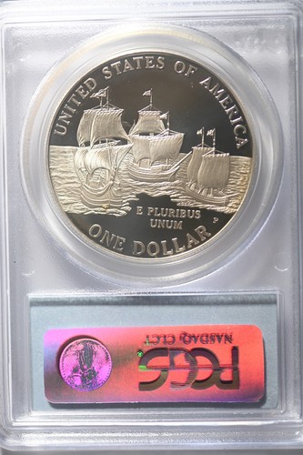 2007 P Jamestown $1 Silver 400th Anniversary coin-PCGS PR69 DCAM - Picture 2 of 2
