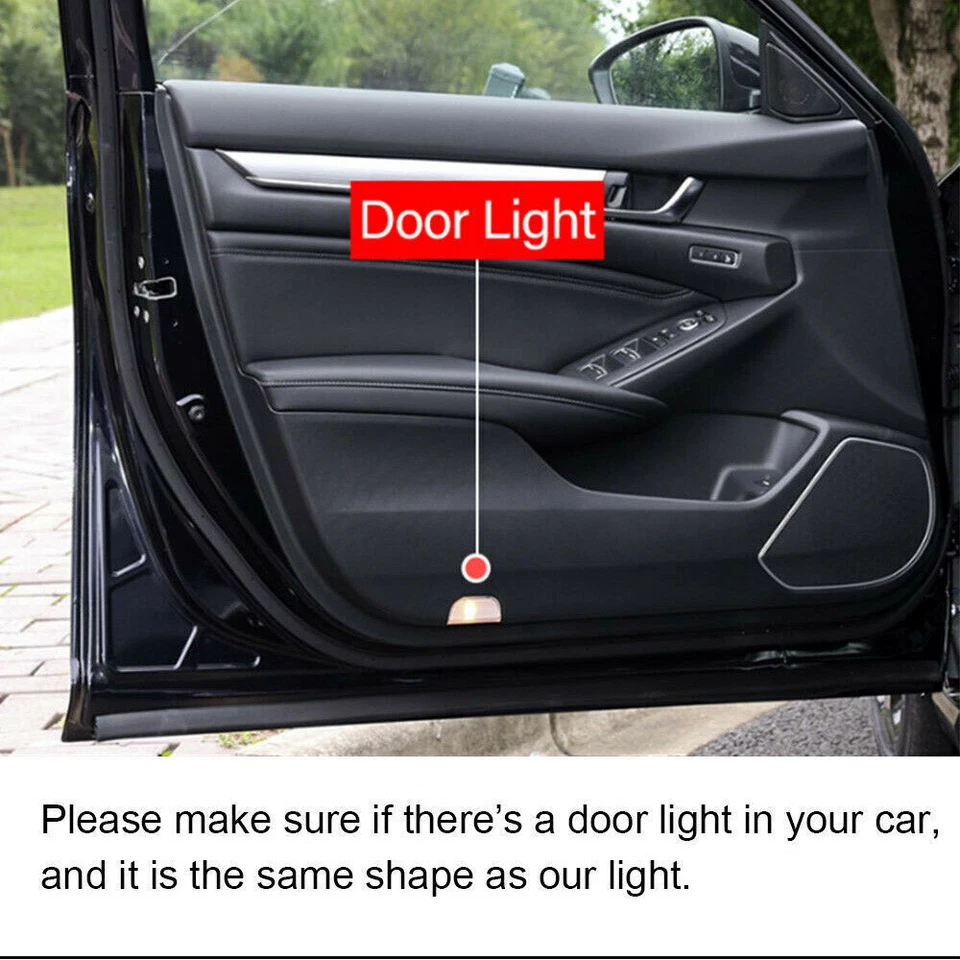 2 LED HD Door Projector Puddle Welcome Shadow Lights For Honda Accord 2014-2022 - Image 3 of 4