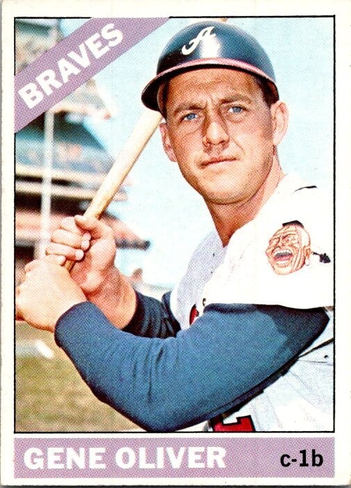 1966 Topps GENE OLIVER Atlanta Braves HIGH NUMBER #541 EX/MT Condition (2)