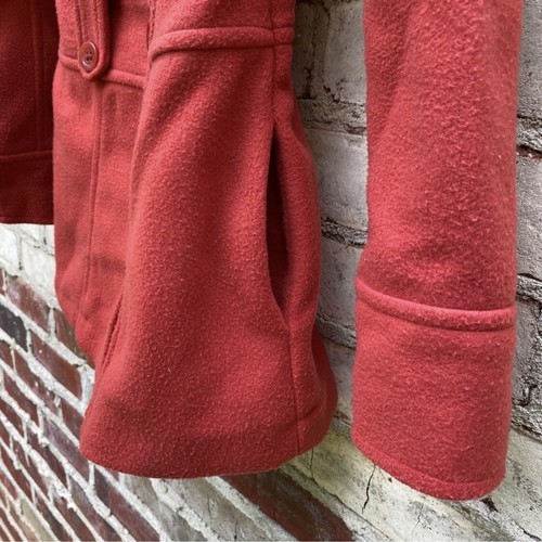 Staccato Orange/Red Pea Coat Size Small - Bild 6 von 7