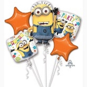 5 x 23/" Minion Despicable Me Supershape Helium Balloon Birthday Party