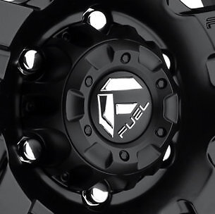 Fuel Satin Black Center Cap 6-9/16"OD Bolt-On Open-End, Closed-End 1003-21B - Picture 7 of 7