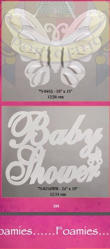 Jumbo Babyparty Kinderzimmer Dekoration Party Schilder Banner Eva Schaumstoff - Bild 5 von 5