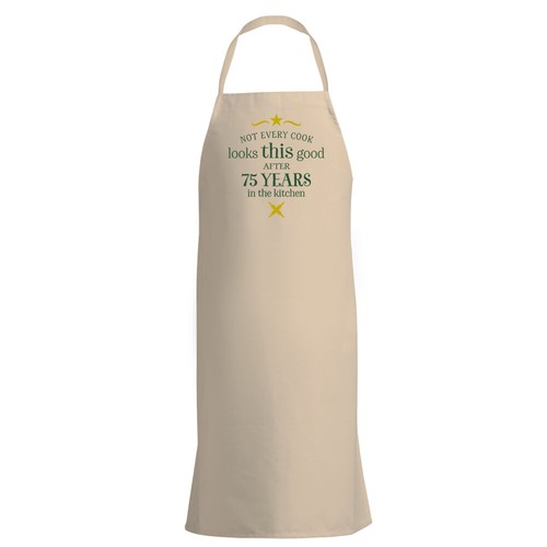 75th Birthday Apron Gift For Men Women Present Baking 75 Cooking BBQ Gift - Picture 8 of 9