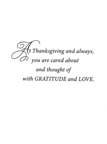 Happy Thanksgiving To You Fall Falling Leaf Leaves Autumn Hallmark Greeting Card - Picture 2 of 3