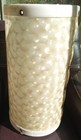 Vintage 1958 Tuppercraft Laundry Clothes Hamper Pearlescent Crystal Ivory w/ Lid