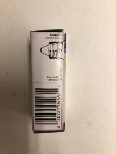 10 Pieces Westinghouse 04467 100Q/CL/MC/120 100W E11 MiniCan Base Clear Halogen - Picture 5 of 7