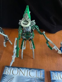 LEGO BIONICLE 8621 8622 8623 T.D. + NIVAWK NIDHIKI KREKKA w/ INSTRUCTION MANUALS