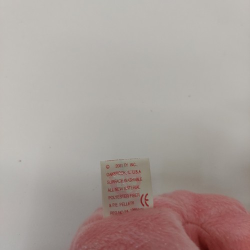 TY Beanie Babies Pink Teddy Bear "Mum" Mother's Day Stuffed Animal Vintage 2001 - Picture 10 of 10