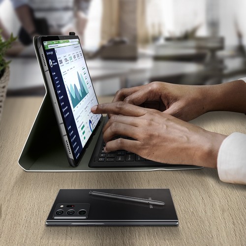 Klapphülle mit integrierter Bluetooth Tastatur für Galaxy Tab S7 11.0 – Schwarz - Bild 5 von 6