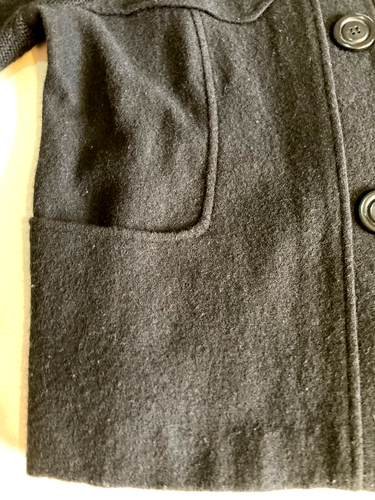 David Lawrence Black Wool Ladies Blazer Jacket. Knitted Sleeves Size XL - Picture 5 of 13