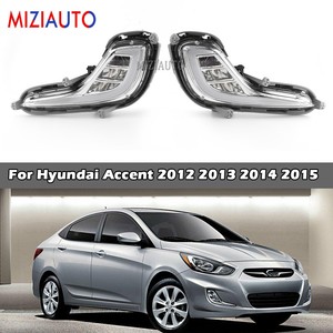 2x DRL For Hyundai Accent 2012 2013 2014 2015 LED Daytime Running Light Fog lamp