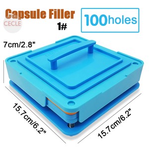 100-Holes-Capsule-Filler-Size-1-Capsule-Filling-Machine-Flate-Tool-Food-Grade
