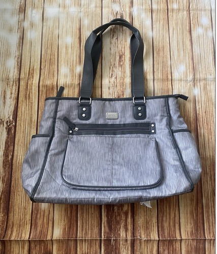 Carter’s Essence Gray Hues Rainfall Diaper Bag Tote Extra Large Baby Product - Picture 5 of 12