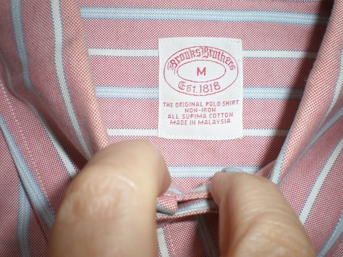 Camisa BROOKS BROTHERS Para Hombre Talla M Manga Larga Botón Delantero SIN PLANCHAR TODO ALGODÓN - Imagen 2 de 4