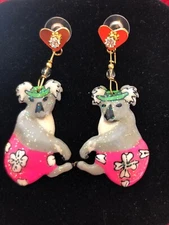 *Lunch At The Ritz DOWN UNDER post Earrings; new, Never Worn!!