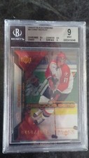 UPPER DECK BLACK DIAMOND 2000-01 DANY HEATLEY ROOKIE PRECIOUS GEMS /1999 BGS 9