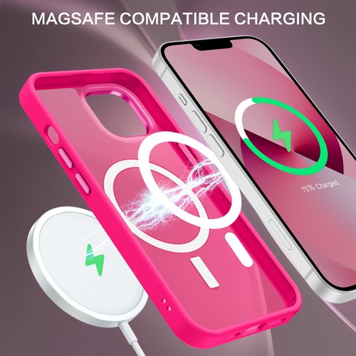For Apple iPhone 13/14 6.1" Case MagSafe Magnetic Shockproof Heavy Duty Cover - Picture 4 of 7
