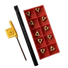 SNR0008K11 CNC Threading Turning Tool Holder Boring Bar + 10PCS 11IR A60 Inserts
