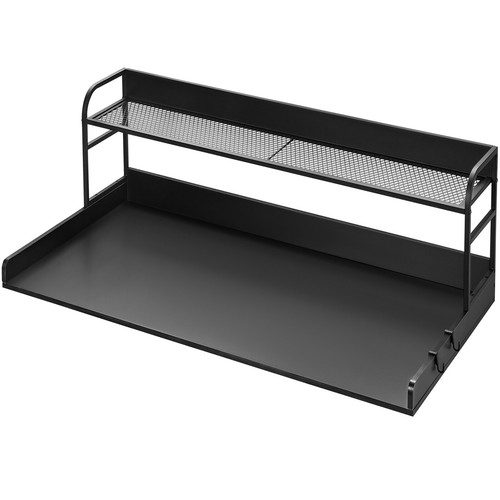 Washer Dryer Countertop with Shelf 54"x27" Wooden Washer Dryer Cover Black - Picture 12 of 12