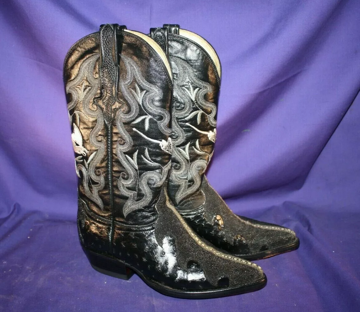 Mexican ostrich boots sale