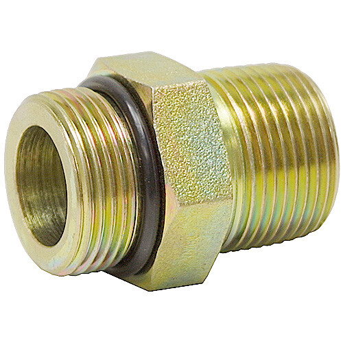 SAE 8 Male x 1/2" NPT Male Straight 6401-08-08 Adapter 9-6401-8-8 - Picture 1 of 2