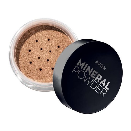 AVON LOOSE MINERAL POWDER FOUNDATION MED/PURE/SAND BEIGE SHELL IVORY NUDE A - Picture 2 of 3