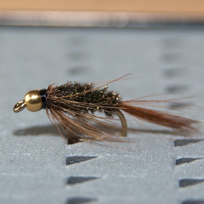 18 Gold Head Olive /& Black Nymphs Trout Fly Fishing Flies by Dragonflies