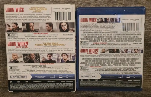 John Wick 2 Film Collection (Blu-ray + DVD) Sealed! Missing Coins! Free Shipping - Picture 2 of 2