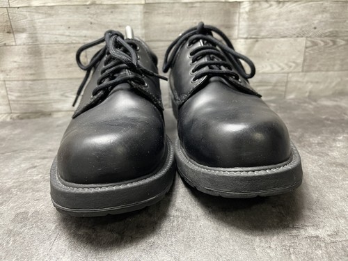 Skechers Arbeit Oxford Derby Herren 10,5 M Schuhe schwarz Leder rutschfest elegant - Bild 4 von 18