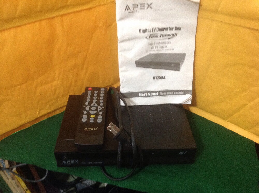 Apex DT250A Digital TV Converter with Remote Control eBay