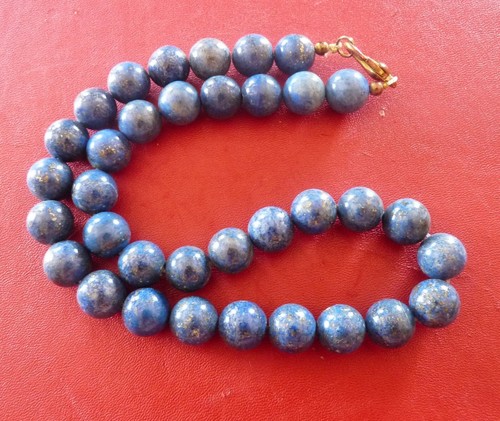 Bijou Collier Perles en LAPIS LAZULI Pierre naturelle Natural STONE NECKLACE - Picture 5 of 5